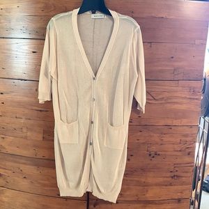 Sheer lightweight cardigan.